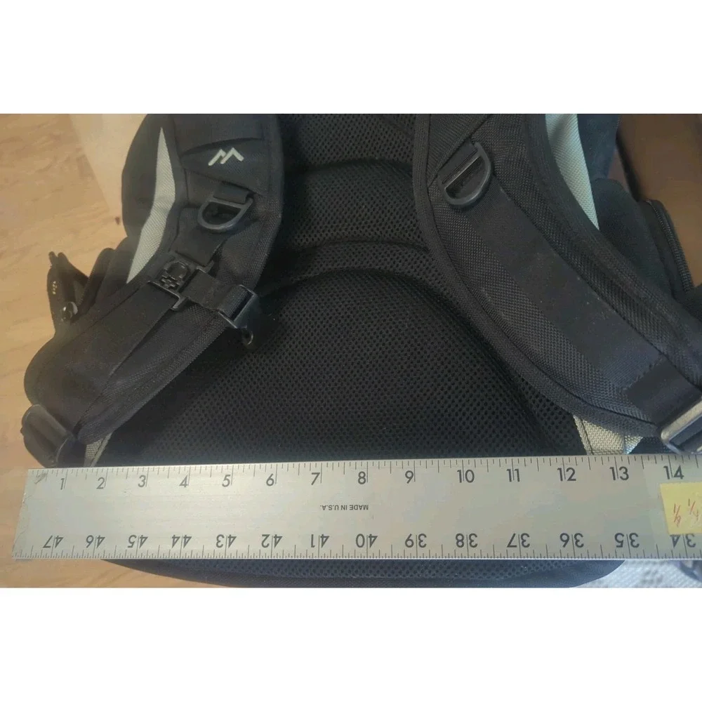 Vintage Brenthaven Laptop‎ Backpack Black Silver Tech Y2K Travel Bag